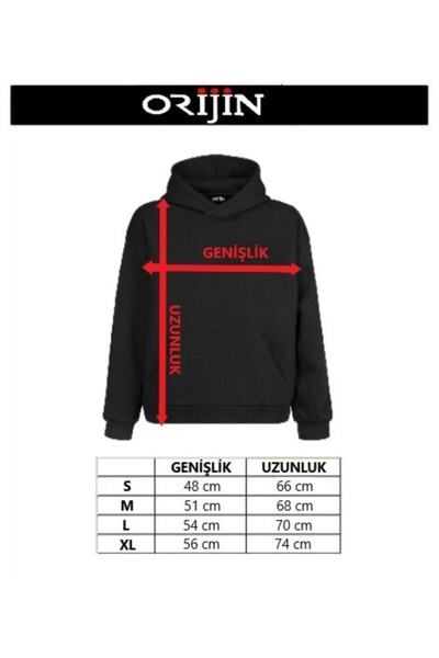 Orijin Tekstil Unisex Siyah Grand Theft Auto 5 Gta Oyun  Kapşonlu Sweatshirt
