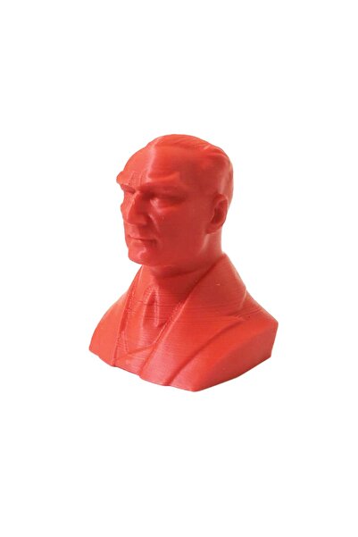 Genel Markalar Kırmızı 3d Printer Baskı Atatürk Büstü Kırmızı