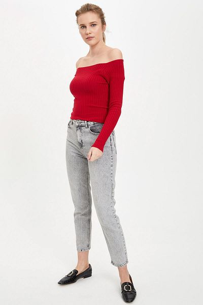 DeFacto Pulover Slim Fit Tricotaj
