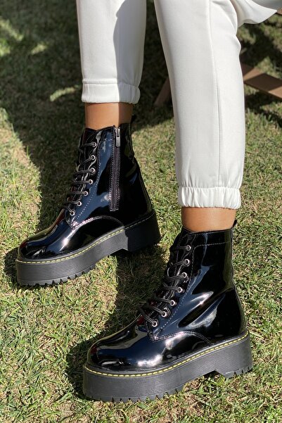 İnan Ayakkabı KADIN SİYAH RUGAN BOT&BOOTİE&POSTAL KY92500