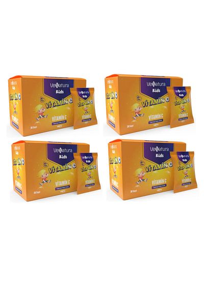 VeNatura VitaminCSupplement for Children - 30 Sachets, X4 Pieces