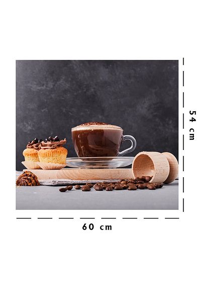Tilki Dünyası Autocolant Spate Aragaz Bucătărie Boabe De Cafea Și Patiserie