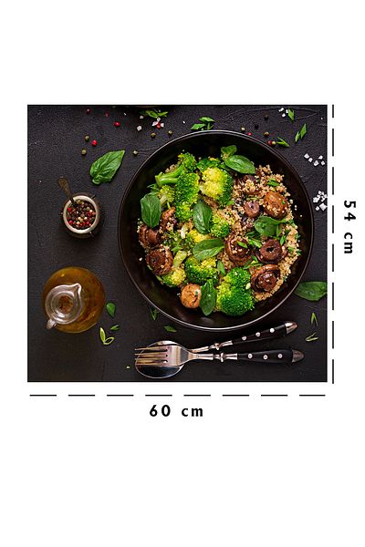 Tilki Dünyası Autocolant pentru spate aragaz de bucătărie Salată de ciuperci cu legume