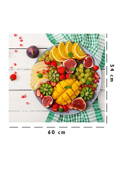 Tilki Dünyası Kitchen Stove Back Sticker Delicious Fruits