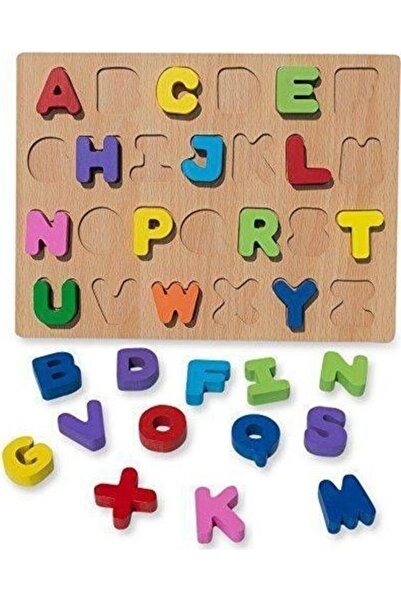 istocyapimarket Ahşap Yerleştirme Oyunu Eğitici Ahşap Renkli Harfler 3d Ahşap...