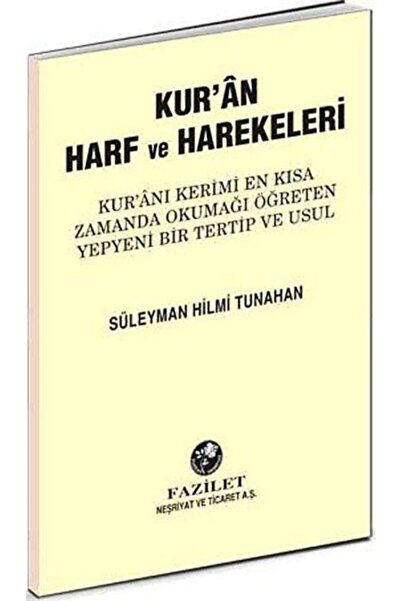 Fazilet Neşriyat Elifba / Kuran Harf Ve Harekeleri (orta Boy)