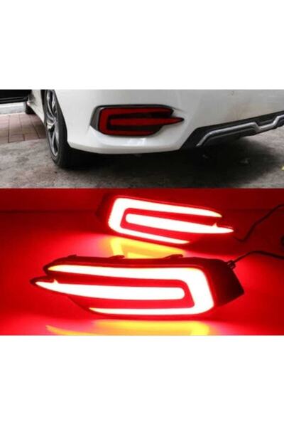 APEXİ 2015-2019 Honda Civic Sedan E Dizayn Arka Sis Fc5 Kasa Uyumlu