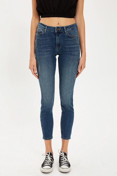 DeFacto Pantaloni de damă, albaștri, spălați Rebeca, S1421AZ20AU
