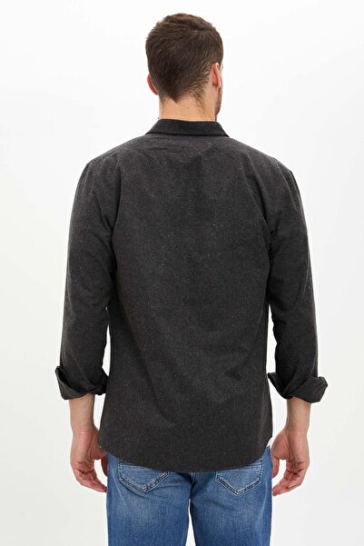 DeFacto Slim Fit Uzun Kollu Oduncu Gömlek
