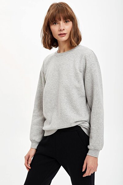 DeFacto طاقم الرقبة العادية تناسب البلوز