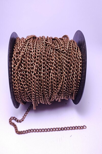 platin hediyelik (10 метрів) Кавовий колір Металевий метровий ланцюг для біжу...