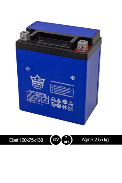 ORTEC 12v 7 Ah 12n7a-bs Motosiklet Aküsü