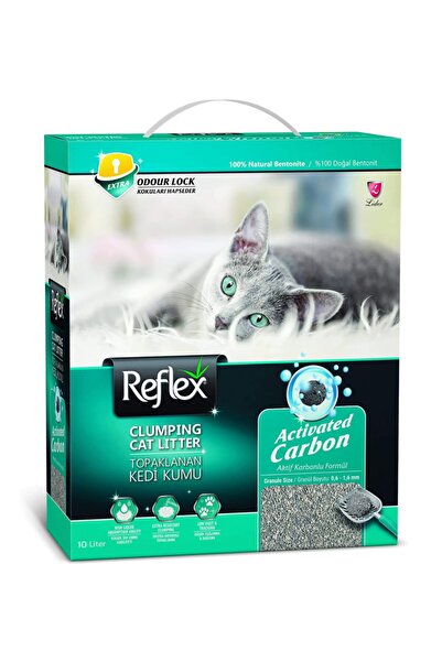 Reflex Aktif Karbonlu Topaklanan Kedi Kumu 10lt
