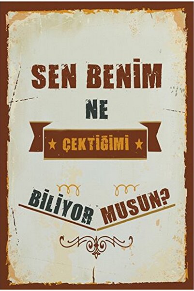 hediyeniburadabul Poster retro din lemn