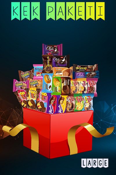 Ülker Cake Pack Only Large - 24 Pieces Assorted Cake Pack