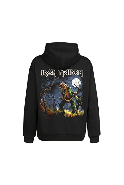 Orijin Tekstil Ανδρικό φούτερ με μαύρη κουκούλα Iron Maiden Benjamin Breeg