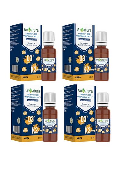 VeNatura X4 Pieces - Vitamin D3 and K2 20ml Drops 20 Ml