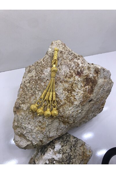 KAZZAZE Κλασικό Kazaziye Τετράκλινο Χάντρες Προσευχής Φούντα Χρυσό