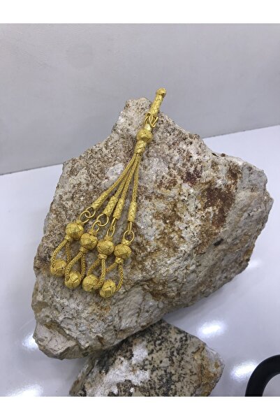 KAZZAZE Μπάλα Κρεμαστό Τετράκλινο Ροζάριο Φούντα Χρυσό