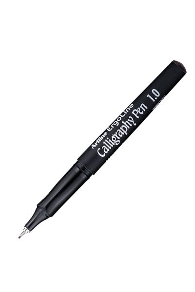 artline قلم الخط الأسود Ergoline مقاس 1.0 مم - طرف مسطح