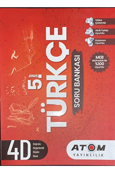 Atom Yayıncılık Atom 5.sınıf Türkçe Soru Bankası