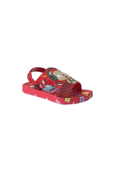 GEZER 12539 Red Children's Non-Slip Pool/Sea Slippers Sandals