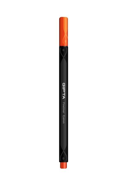 Gıpta Fineliner Thin Felt Tip Pen 0.4 Mm Cardboard Box Triangle Orange (12 Pack) K600012