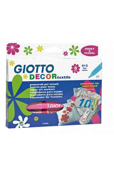 Fila Giotto 6-Color Textile Pencil - Decor Textile