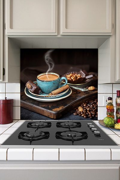 Tilki Dünyası Autocolant pentru cafea și ciocolată pe spatele aragazului de bucătărie