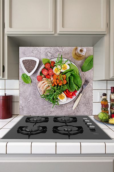 Tilki Dünyası Autocolant pentru salată de ouă din spate aragaz de bucătărie