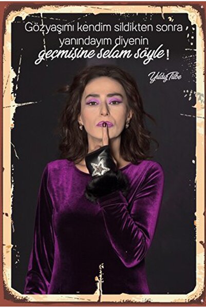 hediyeniburadabul Retro Ahşap Poster