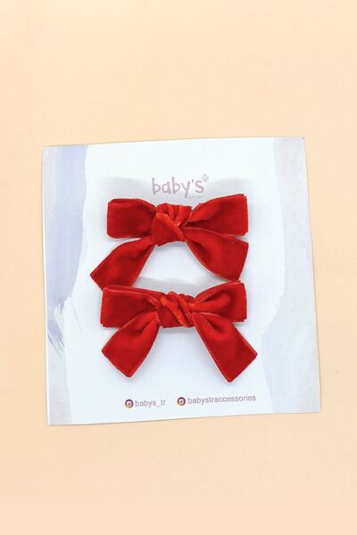 Babys Nur Erten Velvet Bow Model Clip Buckle Set – Buckle