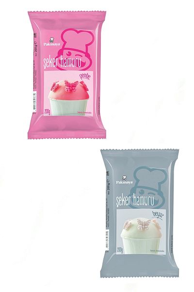 Pakmaya Sugar Dough (200 G. Pink + 200 G. White)