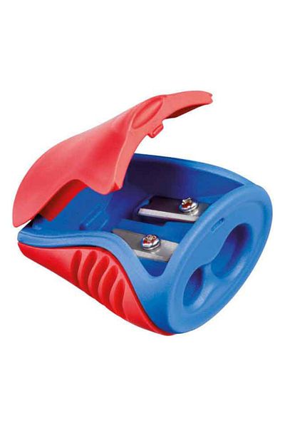 Maped Boogy Double Hole Pencil Sharpener with Box (Red-Blue Color)