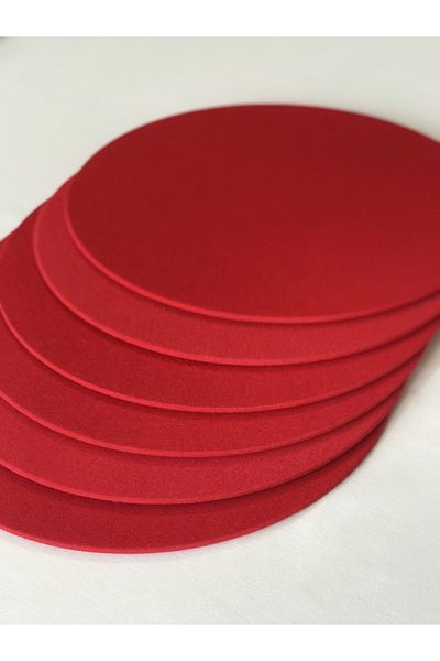 Livessa Home 6-Piece Red Saucer