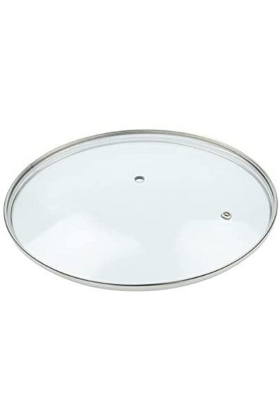 Erdem Dogant Silver Glass Pot Lid 18 Cm Suitable for All Pots and Pans