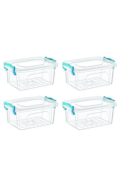 Homesea حاوية تخزين مستطيلة (1 لتر) 4 قطع