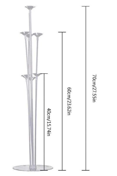 Ekin Süs Silver 5 Number Balloon Stand