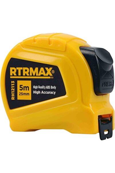 Rtrmax Rh12112 Stoplu Çelik Şerit Metre 5metre X19mm