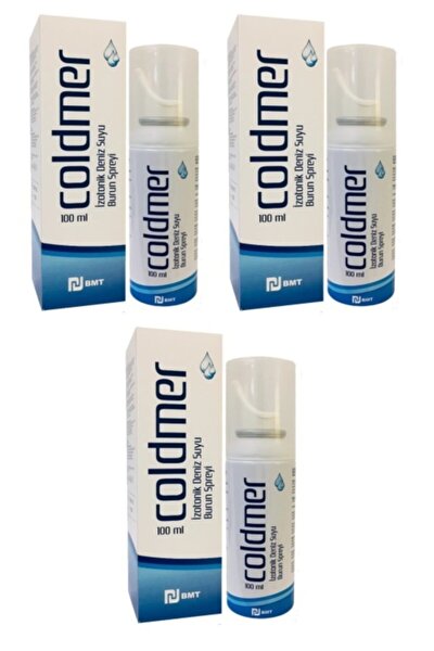 COLDMER Izotonik Doğal Deniz Suyu Burun Spreyi-100ml-3 Adet