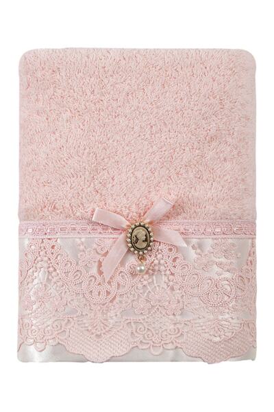 Pupilla منشفة إكسسوارات بامبو باللون الوردي - 50x90