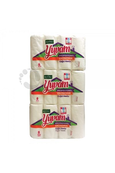 Komili Professional Roll Paper Towels 24 Pieces 8x3