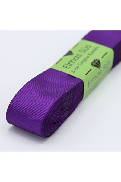 E Elmas شريط أرجواني grosgrain 3 سم 10 م