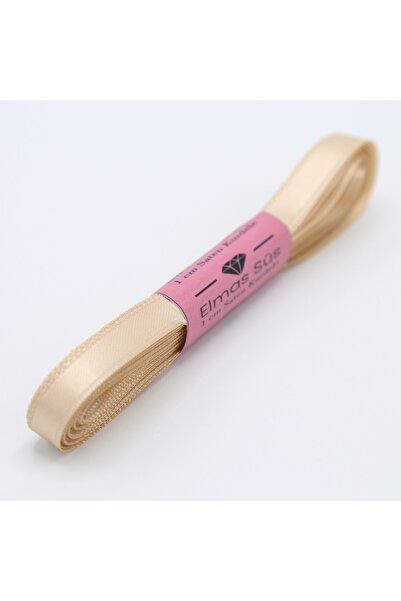 E Elmas Kapuçino Saten Kurdele (1 cm 10 m)