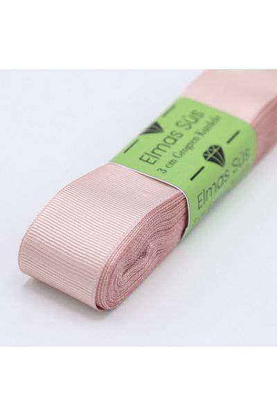 E Elmas Κορδέλα Ροζ Σκόνη Grosgrain 3cm - 10m