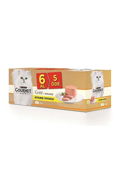 Gourmet Purına Gold 6 Al 5 Öde Kıyılmış Tavuk Etli Kedi Konservesi S.t.t. 02....