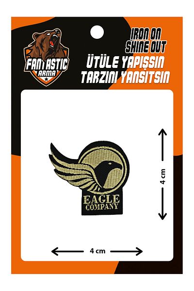 FANTASTIC ARMA Patch de armă țesută care se lipsește cu fierul de călcat, Eagle Company