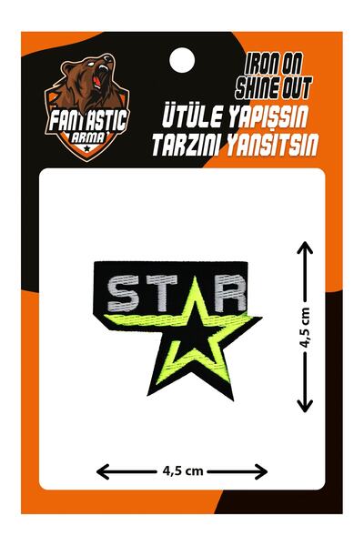 FANTASTIC ARMA Patch de armă țesută care se lipsește cu fierul de călcat, stea