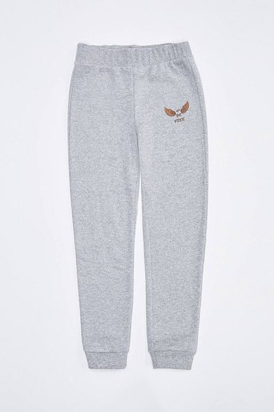 DeFacto Girl's Glitter Printed Jogger Sweatpants