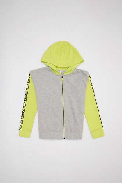 DeFacto Girl's Hooded Color Block Cardigan L3659A620AU